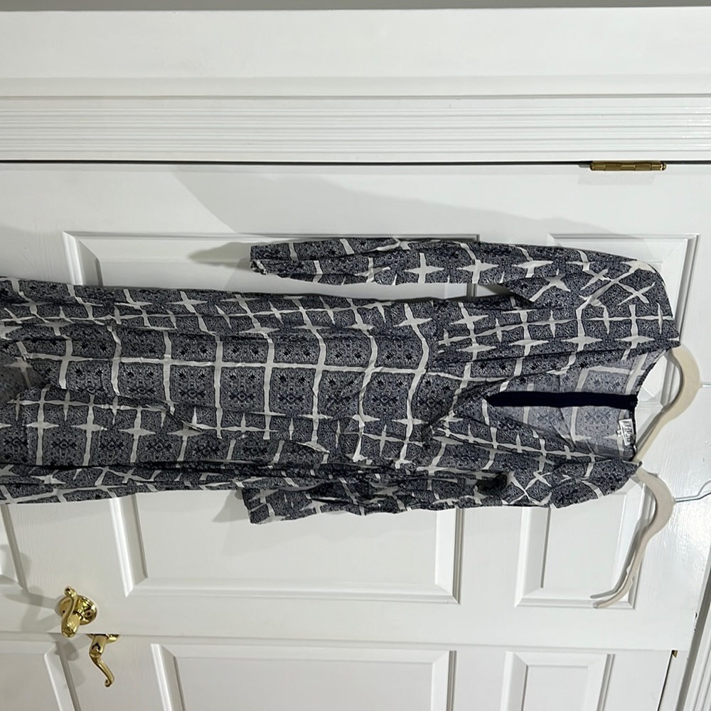 XiX Palms Blue Dress Sz 2 work once